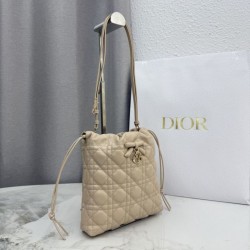 AAAAA Replica Dior Adiorable Mini Bucket Bag Apricot Fake
