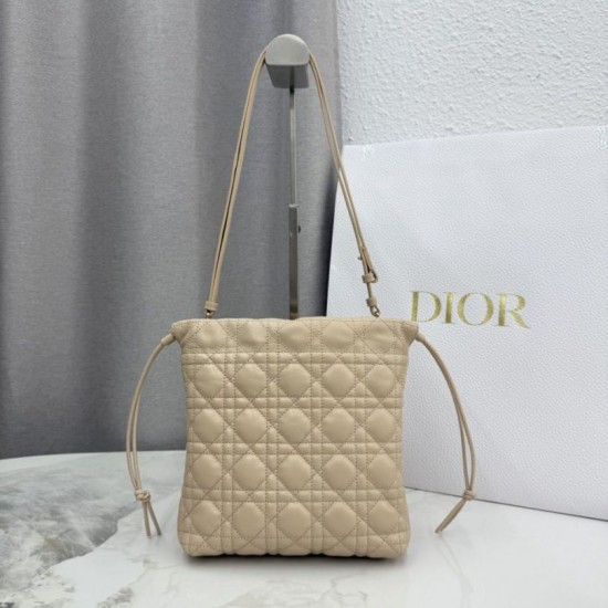 AAAAA Replica Dior Adiorable Mini Bucket Bag Apricot Fake