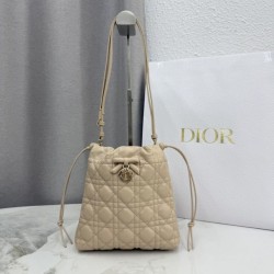 AAAAA Replica Dior Adiorable Mini Bucket Bag Apricot Fake
