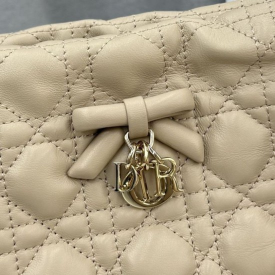 AAAAA Replica Dior Adiorable Mini Bucket Bag Apricot Fake