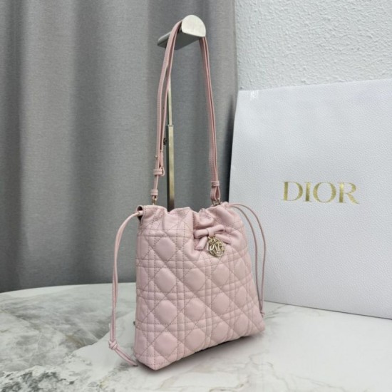 AAAAA Replica Dior Adiorable Mini Bucket Bag Pink Fake
