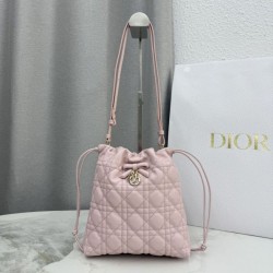 AAAAA Replica Dior Adiorable Mini Bucket Bag Pink Fake