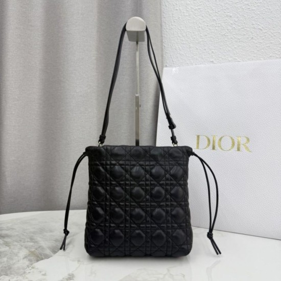 AAAAA Replica Dior Adiorable Mini Bucket Bag Black Fake