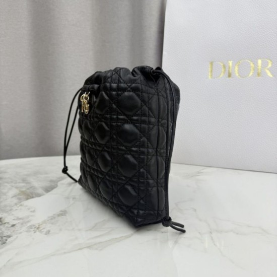 AAAAA Replica Dior Adiorable Mini Bucket Bag Black Fake