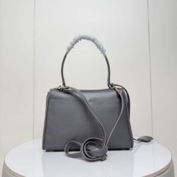 AAAAA Replica Balenciaga Rodeo Medium Crossbody Bag Gray Fake