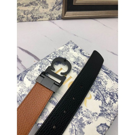 Premium Replica Dior Montaigne Reversible Belt 35mm Ultra-Matte Calfskin Knockoff