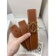 Premium Replica Loewe Anagram Reversible Belt 32mm Brown/Blue Knockoff