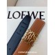 Premium Replica Loewe Anagram Reversible Belt 32mm Brown/Blue Knockoff