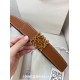 Premium Replica Loewe Anagram Reversible Belt 32mm Brown/Blue Knockoff