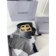 Premium Replica Balenciaga BB Belt with BB Logo Buckle 35mm Black Knockoff