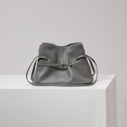 Premium Replica Prada Dada Small Nappa Bag 1BG586 Gray Knockoff