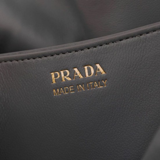 Premium Replica Prada Dada Small Nappa Bag 1BG586 Gray Knockoff
