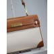 Premium Replica YSL Saint Laurent Manhattan Top-Handle Crossbody Bag Brown Knockoff