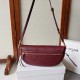 Premium Replica Celine Halfmoon Small Soft Triomphe Bag Burgundy Knockoff