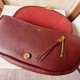 Premium Replica Celine Halfmoon Small Soft Triomphe Bag Burgundy Knockoff