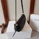 AAAAA Fake Celine Halfmoon Small Soft Triomphe Bag Black Replica Cheap Premium Replica Celine Halfmoon Small Soft Triomphe Bag Black Knockoff