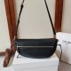 AAAAA Fake Celine Halfmoon Small Soft Triomphe Bag Black Replica Cheap Premium Replica Celine Halfmoon Small Soft Triomphe Bag Black Knockoff