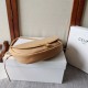 Premium Replica Celine Halfmoon Small Soft Triomphe Bag Apricot Knockoff