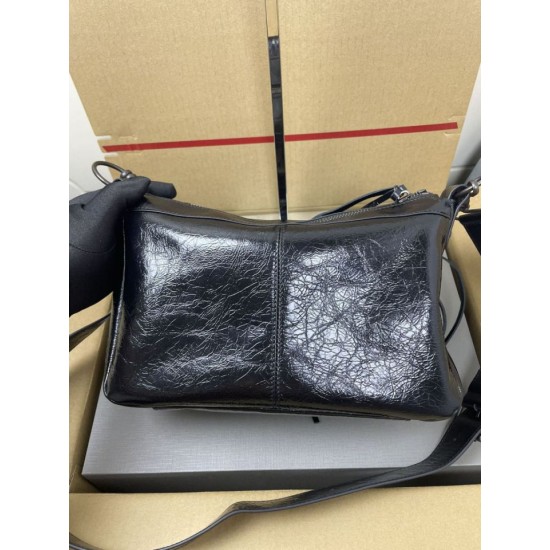 Premium Replica Balenciaga Le City classic shoulder bag black Knockoff