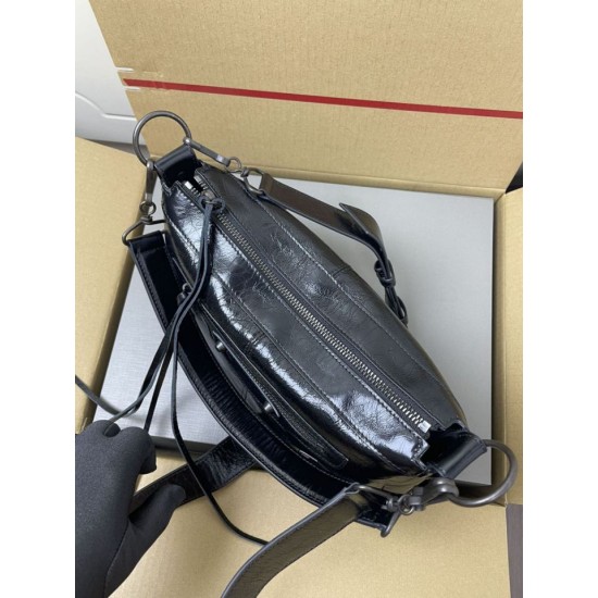 Premium Replica Balenciaga Le City classic shoulder bag black Knockoff