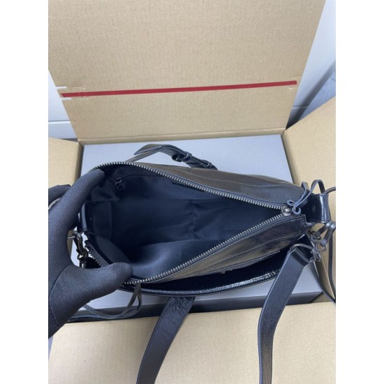 Premium Replica Balenciaga Le City classic shoulder bag black Knockoff