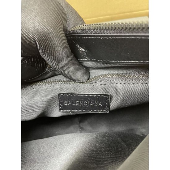 Premium Replica Balenciaga Le City classic shoulder bag black Knockoff