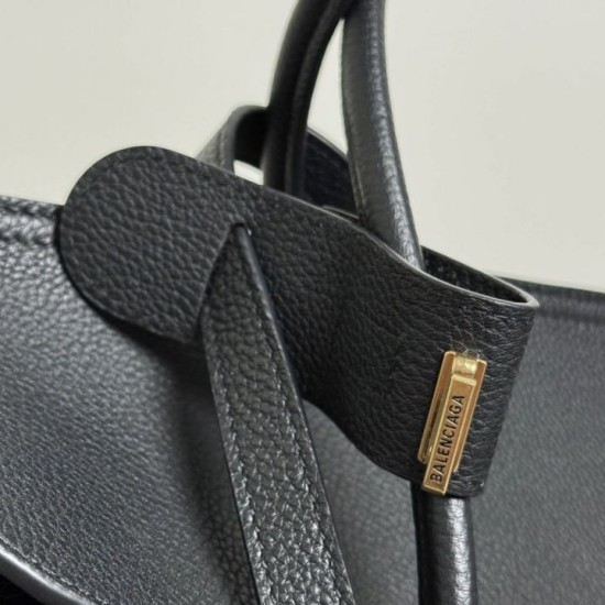 Premium Replica Balenciaga Carrie Carry All tote bag black Knockoff