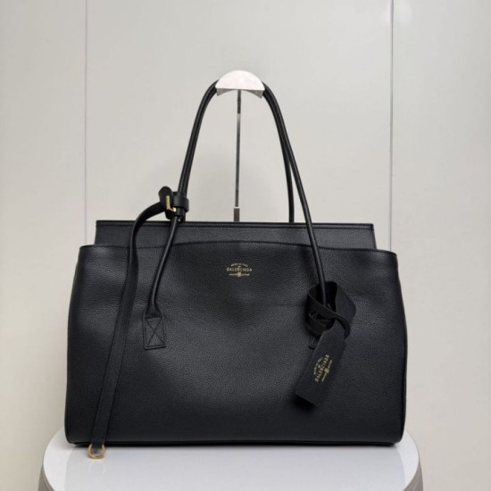 Premium Replica Balenciaga Carrie Carry All tote bag black Knockoff