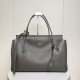 Premium Replica Balenciaga Carrie Carry All tote bag gray Knockoff