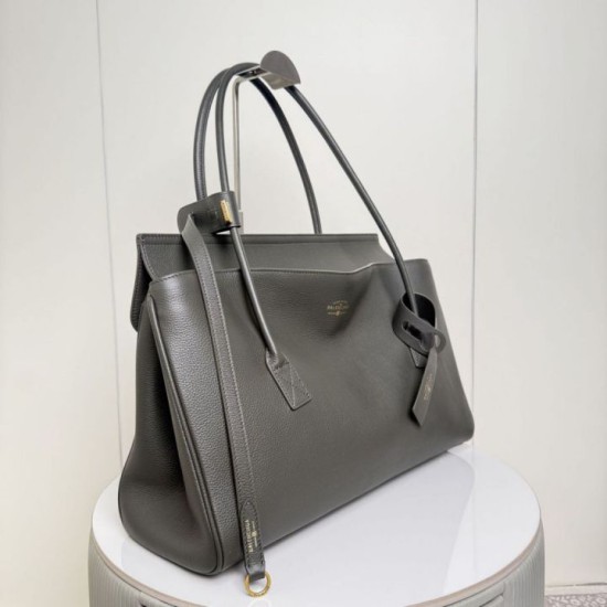 Premium Replica Balenciaga Carrie Carry All tote bag gray Knockoff