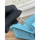Premium Replica Hermes Mini Kelly II Sellier Epsom bag light blue Knockoff
