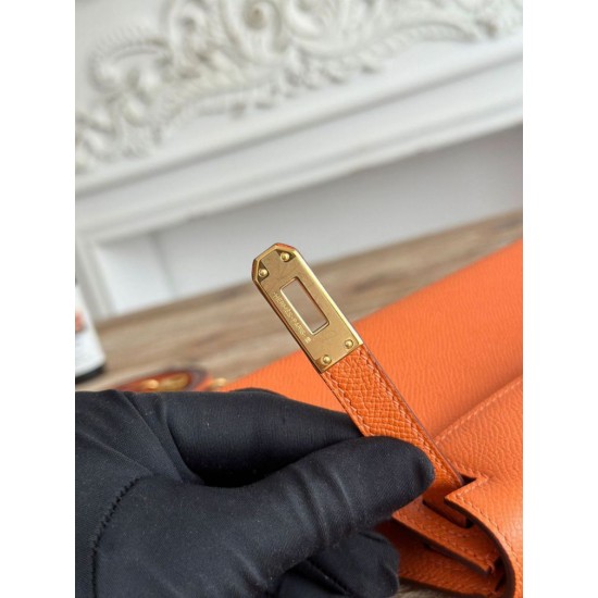 AAAAA Fake Hermes Mini Kelly II Sellier Epsom bag pink Replica Cheap Premium Replica Hermes Mini Kelly II Sellier Epsom bag pink Knockoff