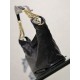 Premium Replica YSL Saint Laurent Hortense Hobo shoulder bag black Knockoff