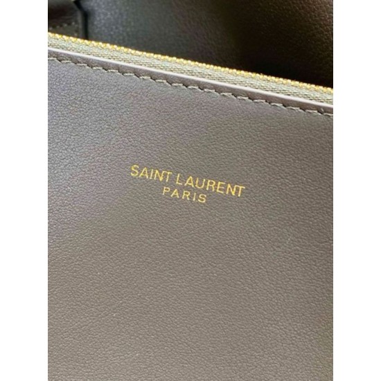 Premium Replica YSL Saint Laurent Le 5 à 7 large soft hobo bag light moss Knockoff