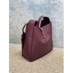 Premium Replica YSL Saint Laurent Le 5 à 7 large soft hobo bag burgundy Knockoff