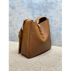Premium Replica YSL Saint Laurent Le 5 à 7 large soft hobo bag brown Knockoff