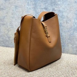 Premium Replica YSL Saint Laurent Le 5 à 7 large soft hobo bag brown Knockoff