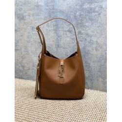 Premium Replica YSL Saint Laurent Le 5 à 7 small soft hobo bag brown Knockoff