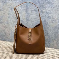 Premium Replica YSL Saint Laurent Le 5 à 7 small soft hobo bag brown Knockoff