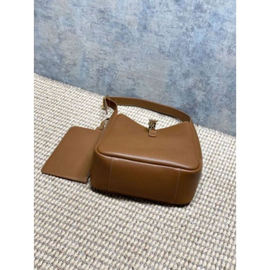 Premium Replica YSL Saint Laurent Le 5 à 7 small soft hobo bag brown Knockoff
