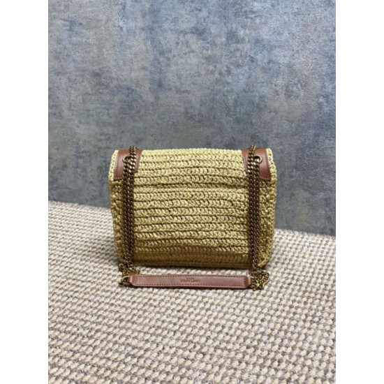 Premium Replica YSL Saint Laurent Niki Raffia medium shoulder bag Knockoff