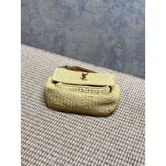 Premium Replica YSL Saint Laurent Niki Raffia medium shoulder bag Knockoff