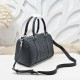 AAAAA Replica Bottega Veneta Intrecciato Duffel Bag in Black Fake Clone