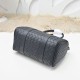 AAAAA Replica Bottega Veneta Intrecciato Duffel Bag in Black Fake Clone