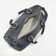 AAAAA Replica Bottega Veneta Intrecciato Duffel Bag in Black Fake Clone