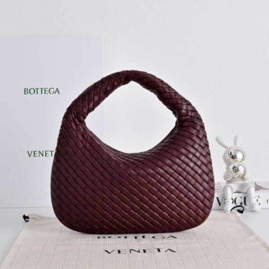 AAAAA Replica Bottega Veneta Intrecciato Medium Crossbody Bag in Burgundy Fake Clone