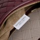 AAAAA Replica Bottega Veneta Intrecciato Medium Crossbody Bag in Burgundy Fake Clone