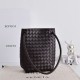 AAAAA Replica Bottega Veneta Andiamo Small Bucket Bag in Burgundy Fake Clone