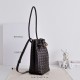 AAAAA Replica Bottega Veneta Andiamo Small Bucket Bag in Burgundy Fake Clone