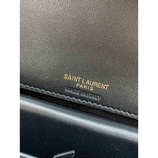 AAAAA Replica YSL Saint Laurent Loulou Small Quilted Bag in Black Fake Clone